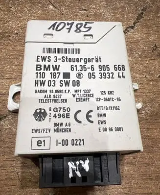 BMW 5 E39 Immobilizer control unit/module 6905668 E00960801 05393244