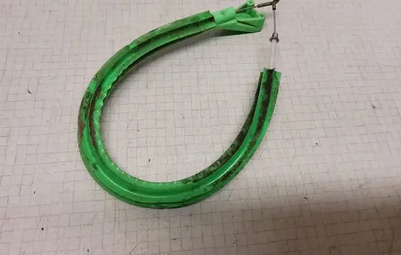 Audi 100 200 5000 C3 Rear door cable line 443839081A