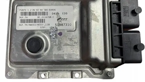 Fiat Punto (188) Engine control unit/module 51987310