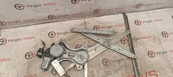 Rear door window regulator with motor