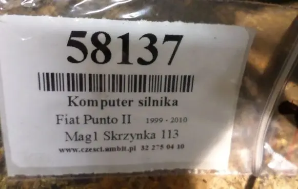 Fiat Punto (188) Engine control unit/module ECU 46534156