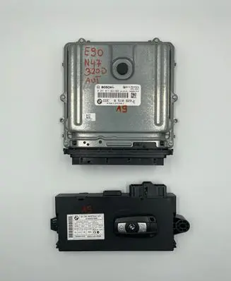 BMW 3 E90 E91 Engine ECU kit and lock set 8510829 030125381 0281017024