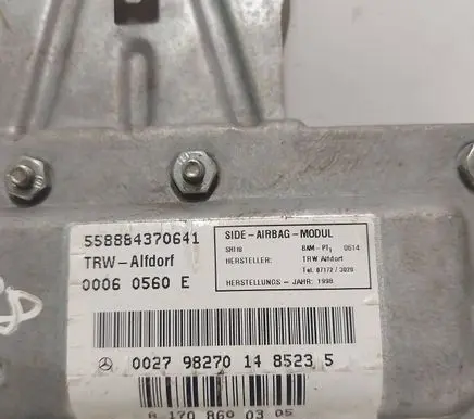 Front door airbag
