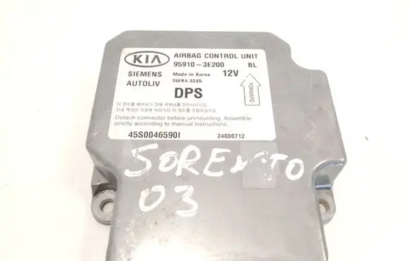 KIA Sorento Airbag control unit/module 959103E200 5WK43245 45S0046590I