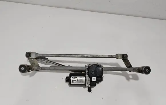 Front wiper linkage and motor