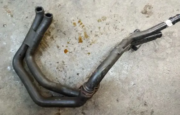 Porsche Cayenne (92A) Engine coolant pipe/hose 7L0122073AC