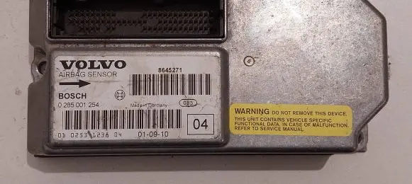 Volvo S60 Airbag control unit/module 8645271 0285001254
