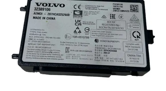 Volvo XC60 Other control units/modules 32389106 201906F0282 207AAAS252608