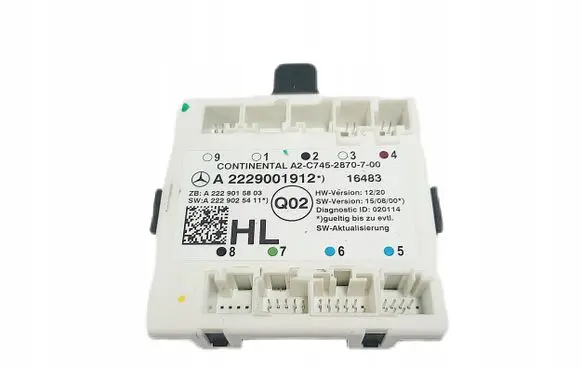 Mercedes-Benz GLC X253 C253 Door control unit/module A2229001912