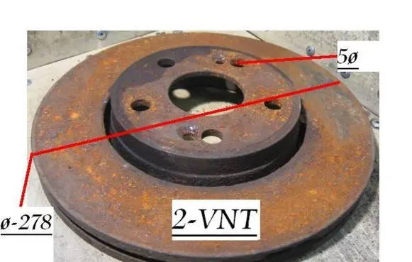 Renault Espace II Front brake disc 28IQ5Q278