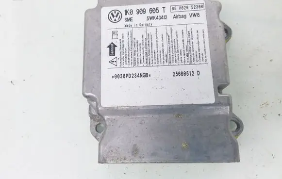 Skoda Octavia Mk2 (1Z) Airbag control unit/module 1K0909605T 5WK43412