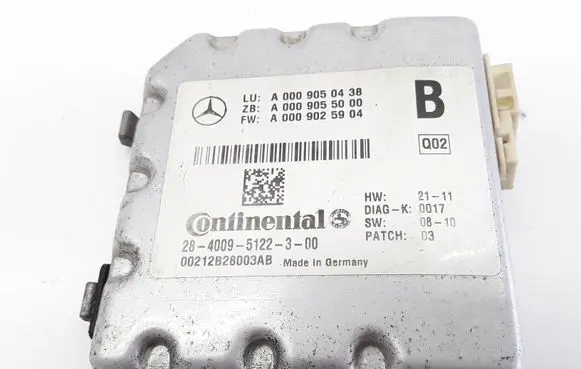 Mercedes-Benz C W204 Windshield/windscreen camera A0009050438 A0009055000 A0009025904