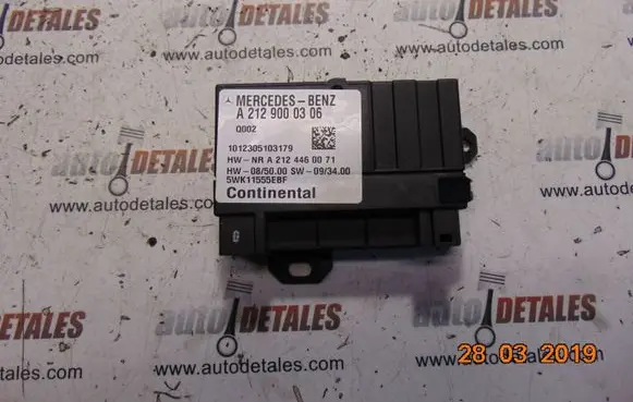 Mercedes-Benz E W212 Fuel injection pump control unit/module A2129000306