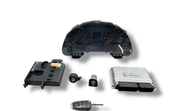 Audi A4 S4 B7 8E 8H Engine ECU kit and lock set 8E0909518AQ 0261208524 1039S20503