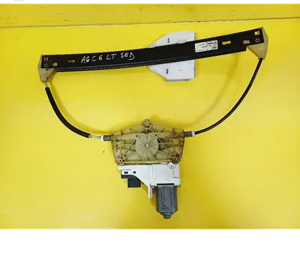 Audi A6 S6 C6 4F Rear door window regulator with motor 4F0959801A