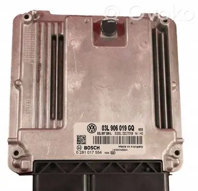 Volkswagen Transporter - Caravelle T5 Engine control unit/module 03L906019GQ 0281017554 03L907309L