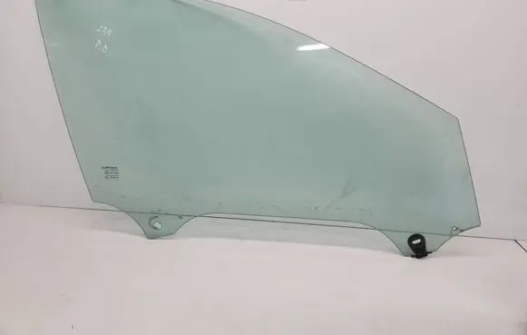 Renault Laguna III Front door window glass four-door 43R00049 E000292