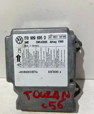 Volkswagen Touran I Airbag control unit/module 1T0909605D