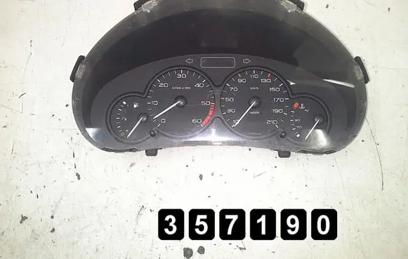 Peugeot 206 Speedometer (instrument cluster) 9651740080
