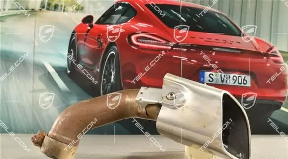 Porsche Cayenne (9Y0 9Y3) Exhaust gas pipe 9Y0253823E