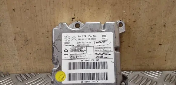 Peugeot 508 Airbag control unit/module 9677910680