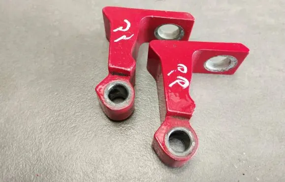 Front door hinge set