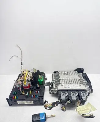 Peugeot 407 Engine ECU kit and lock set 5WS40167HT 9658345080 9655041480