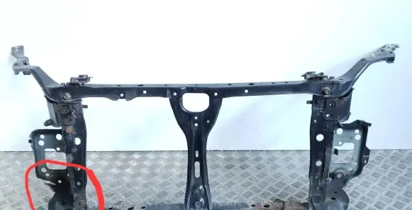 Radiator support slam panel