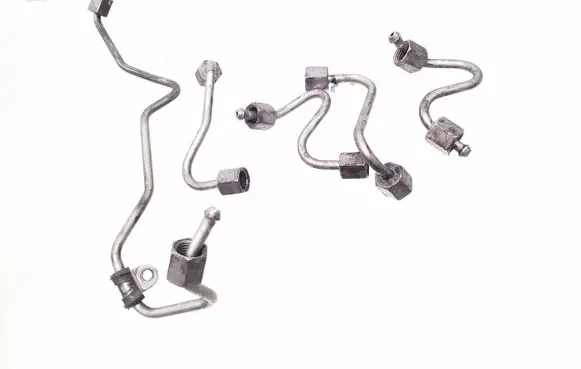 Fuel injector supply line/pipe