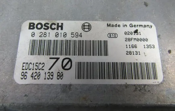Peugeot 206 CC Engine control unit/module ECU 9642013980