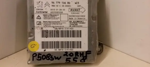 Peugeot 508 Airbag control unit/module 9677910680 A2C53323336