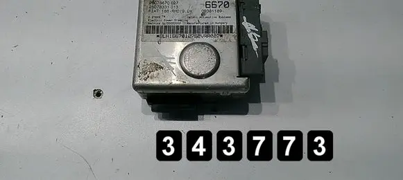 Fiat Punto (188) Engine control unit/module 09381189