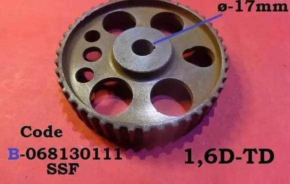 Volkswagen Scirocco Fuel pump gear (pulley) 068130111 B068130111