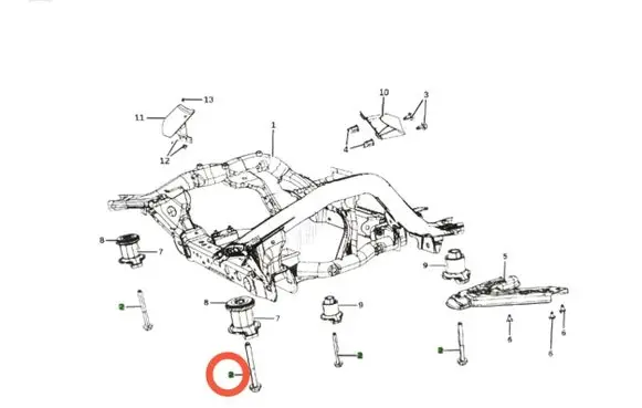 Dodge Durango Nuts/bolts 6510719AA