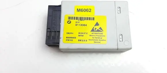 BMW 5 E60 E61 Center console control module 9113064 M6062