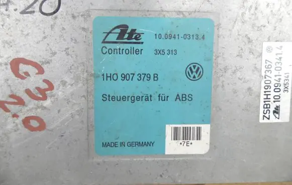 Volkswagen Golf III ABS control unit/module 1H0907379B 3X5313 10094103134