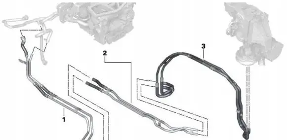 BMW X7 G07 Air conditioning (A/C) pipe/hose 6821663