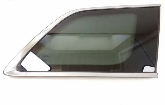 Rear vent window glass