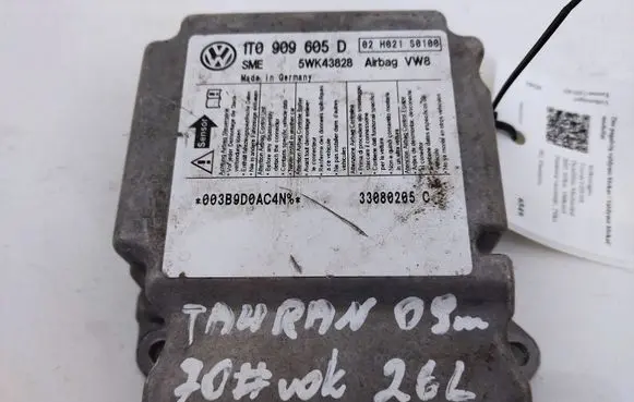 Volkswagen Touran I Airbag control unit/module 1T0909605D
