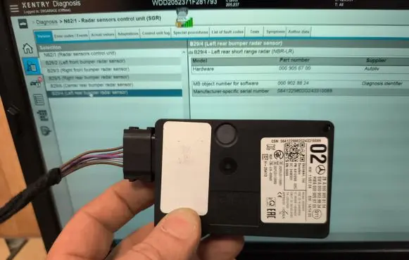 Mercedes-Benz GLC X253 C253 Distronic sensor radar A0009058104