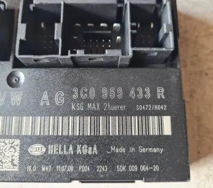 Volkswagen PASSAT CC Comfort/convenience module 3C0959433R 5DK00906420 S0472H042