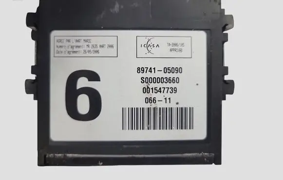 Toyota Avensis T270 Other control units/modules 8974105090 S000003660
