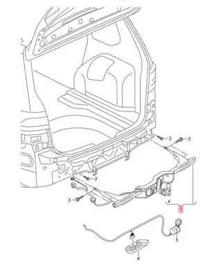 Volkswagen Touran III Tow bar 5TA803881