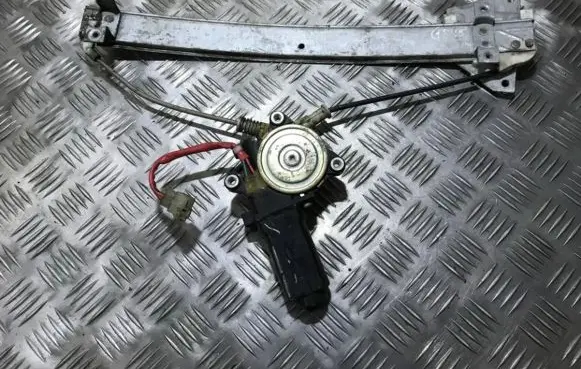 Sliding door window regulator with motor