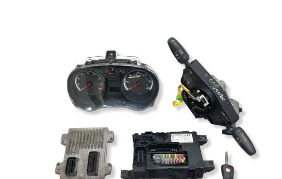 Opel Corsa D Engine ECU kit and lock set 55583740 12636386 13142283