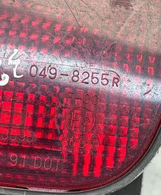 Mazda 323 Rear bumper light 0498255R 003095 0168254