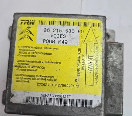 Citroen Berlingo Airbag control unit/module 9621553680 5EHA600006127Z 10127860421P3