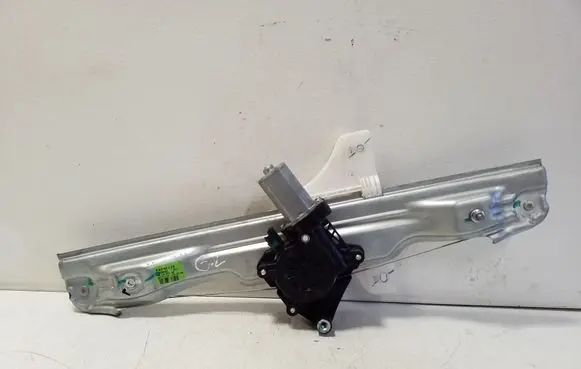 Rear door window regulator with motor