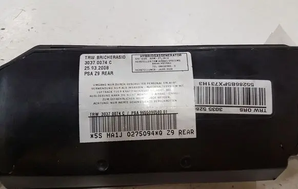 Peugeot 607 Seat airbag 30370074C