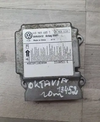 Skoda Octavia Mk2 (1Z) Airbag control unit/module 1K0909605T 5WK43412 33100521E